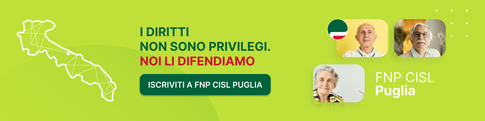 FNP CISL Puglia - I diritti non sono privilegi. NOI LI DIFENDIAMO